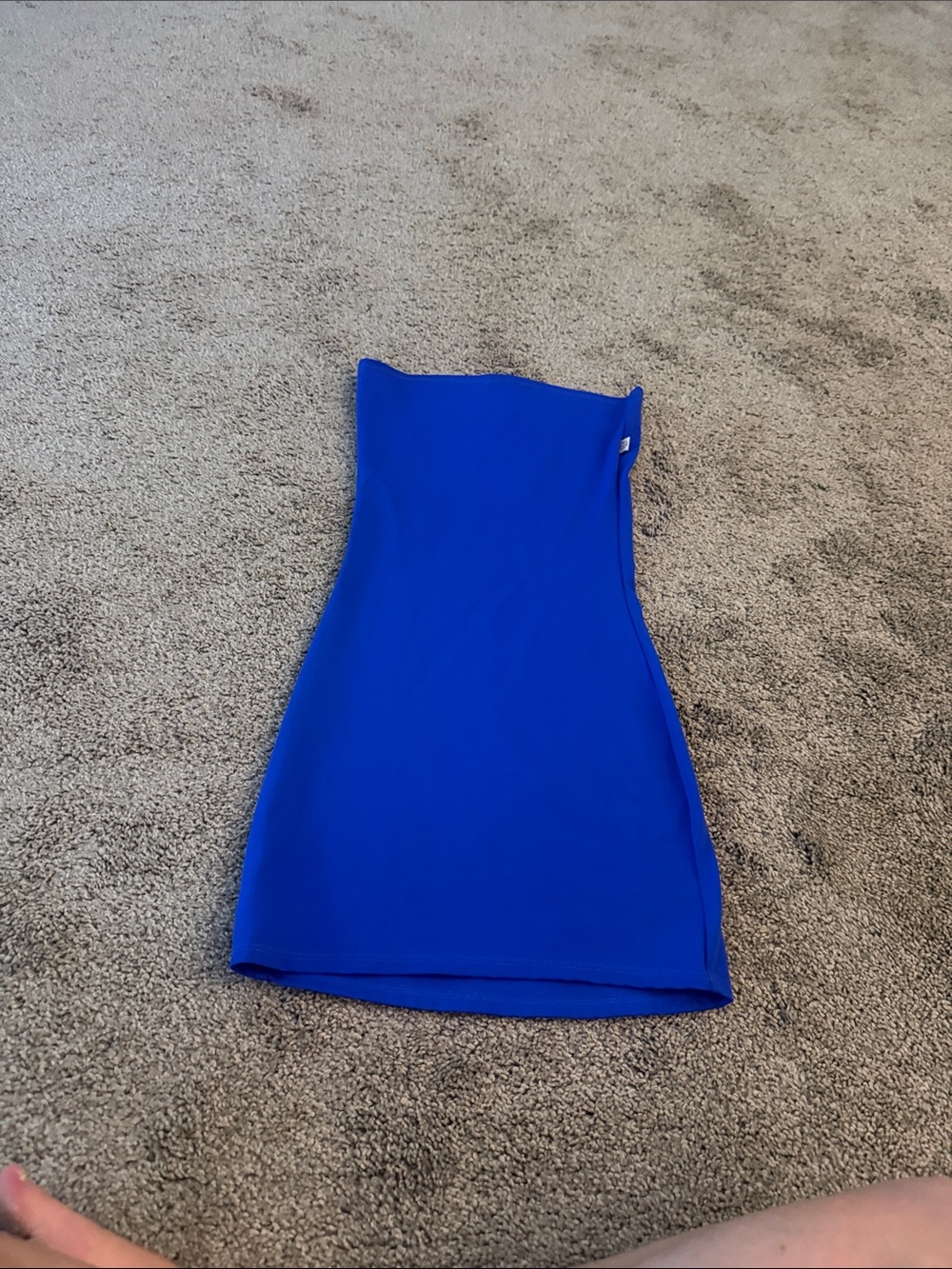 Strapless Bodycon Dress in Royal Blue